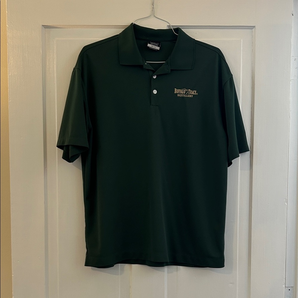 Buffalo Trace NikeGolf Dri-Fit Dark Green Polo Shirt